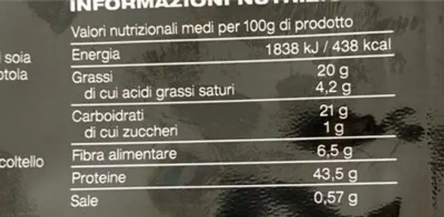 Sushi mame nori alla giapponese nutrition facts table