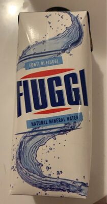 Natural mineral water front packaging