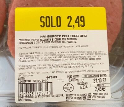 Hamburger con tacchino