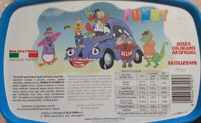 Caramelle front packaging