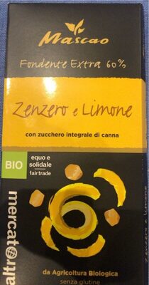 Mascao fondente extra 60% zenzero e limone