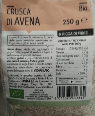 Crusca di avena