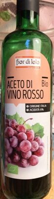 Aceto di vino rosso biologico