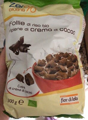 Follie di riso Bio ripiene di crema di cacao