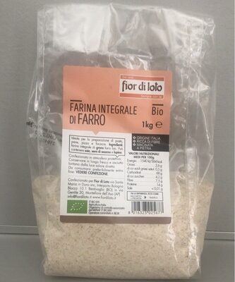 Farina integrale di Farro front packaging