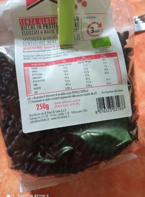 Lenticchie nere fusilli