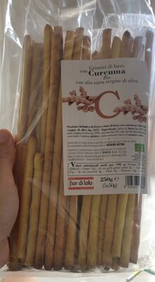 Grissini di farro e curcuma bio