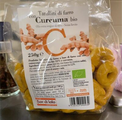 Tarallini di farro e curcuma Bio
