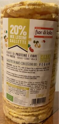 Gallette di mais con legumi bio