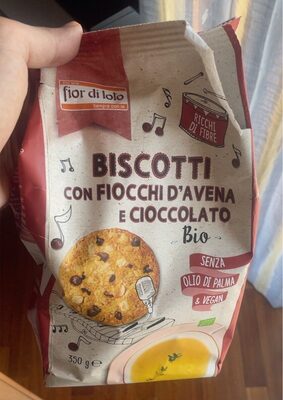 Biscotti con fiocchi d’avena e cioccolato bio