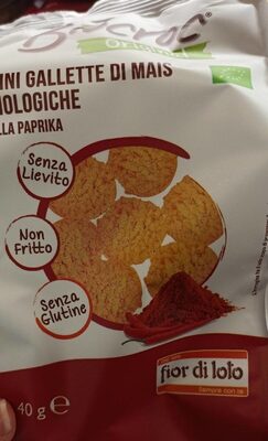 Mini gallette di mais biologiche alla paprika