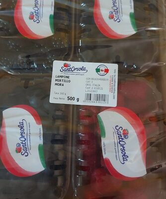 Lampone mirtillo mora front packaging