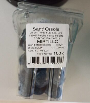 Residuo zero mirtilli