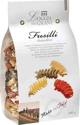 Fusilli Tricolori Loggia Dei Grani 500GR front packaging