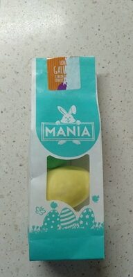 Uova di gallina cialda dentro confetto fuori front packaging