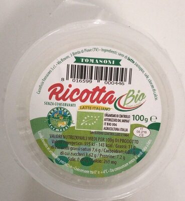Ricotta Bio front packaging
