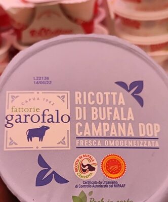 Ricotta di bufala campana DOP fresca omogeneizzata
