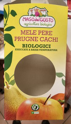 Mele pere prugne cachi biologici essiccati a bassa temperatura