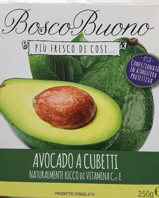 Avocado a cubetti front packaging