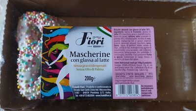 Mascherine con glassa al latte