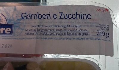 gamberi e zucchine