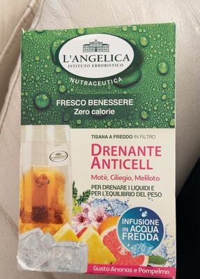Tisana a freddo Drenante Anticellulite front packaging