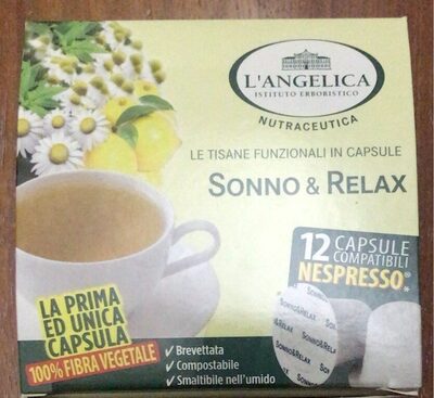 Tisana in capsule Sonno & Relax front packaging