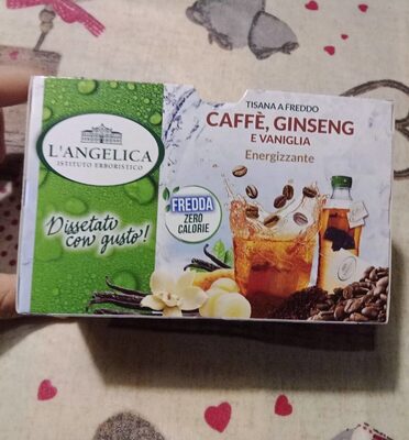 Tisana a freddo caffè ginseng e vaniglia