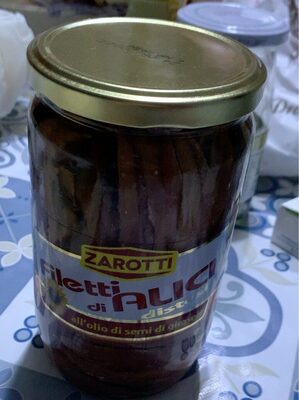 filetti di alici qll’olio di demi di girasole