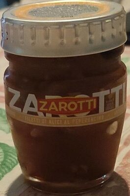 Filetti di alici al peperoncino front packaging