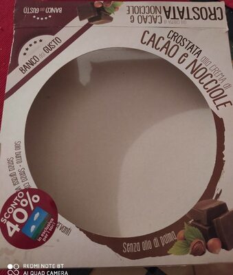 Crostata alla crema di cacao e nocciole