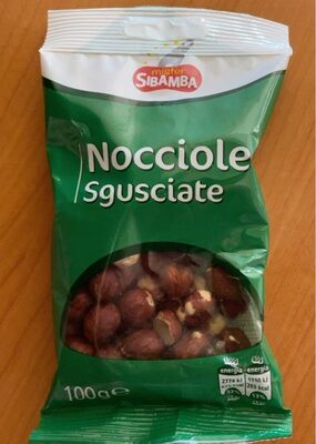 Nocciole sgusciate front packaging