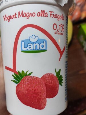 Yogurt magro alla fragola front packaging