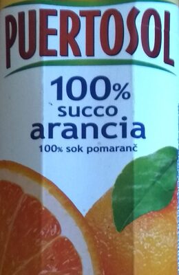 100 % Succo Arancia front packaging