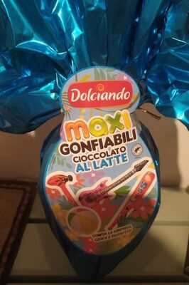 Maxi gonfiabili cioccolato al latte front packaging