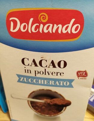 Cacao in polvere zuccherato front packaging