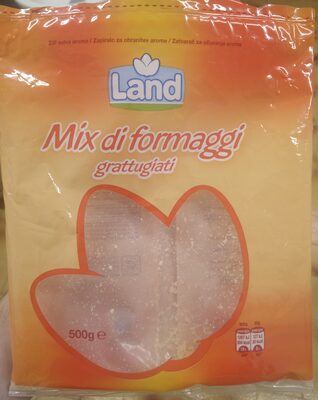 Mix formaggi grattugiati front packaging