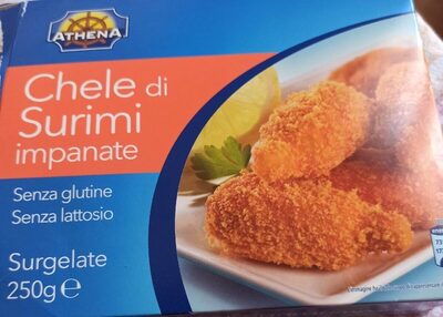 Chele di surimi impanate front packaging