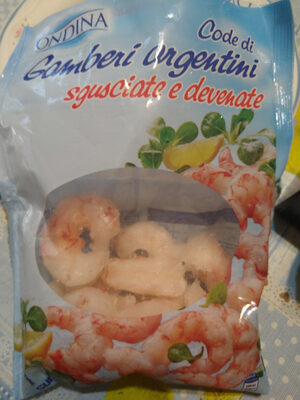 Code di gamberi argentini sgusciate e devenate