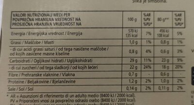 6 stecchi limone e liquirizia nutrition facts table