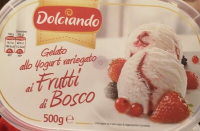 Gelato allo yogurt variegato ai frutti di bosco front packaging