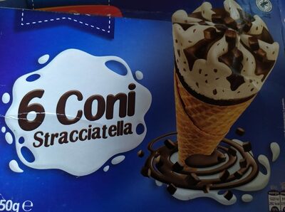 6 coni stracciatella