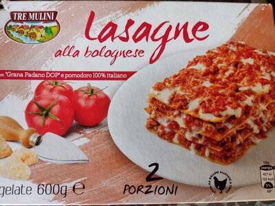 Lasagne alla bolognese front packaging