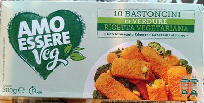 Bastoncini di verdure - ricetta vegetariana front packaging