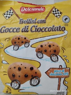 Frollini con gocce di cioccolato