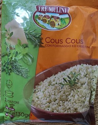 Cous Cous con formaggio ed erbe fini front packaging