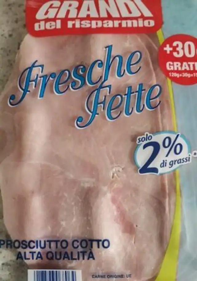 Prosciutto cotto front packaging