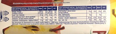 Succo Mela 100& nutrition facts table