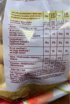 Ciambelle gustose senza strutto front packaging