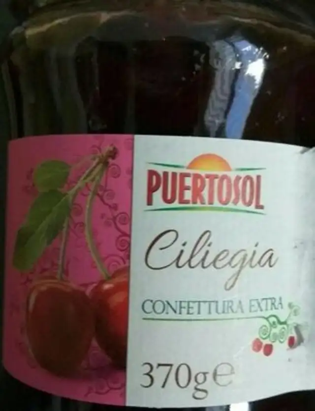 Ciliegia confittura extra front packaging